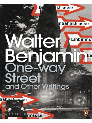 cover image of One-Way Street and Other Writings
